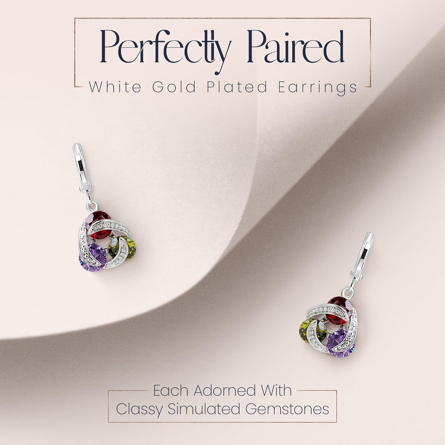 Jewelry Sets for Women Wedding Bridal Jewelry Set with Necklace and Earring for Bride Cubic Zirconia Bridesmaid Jewelry