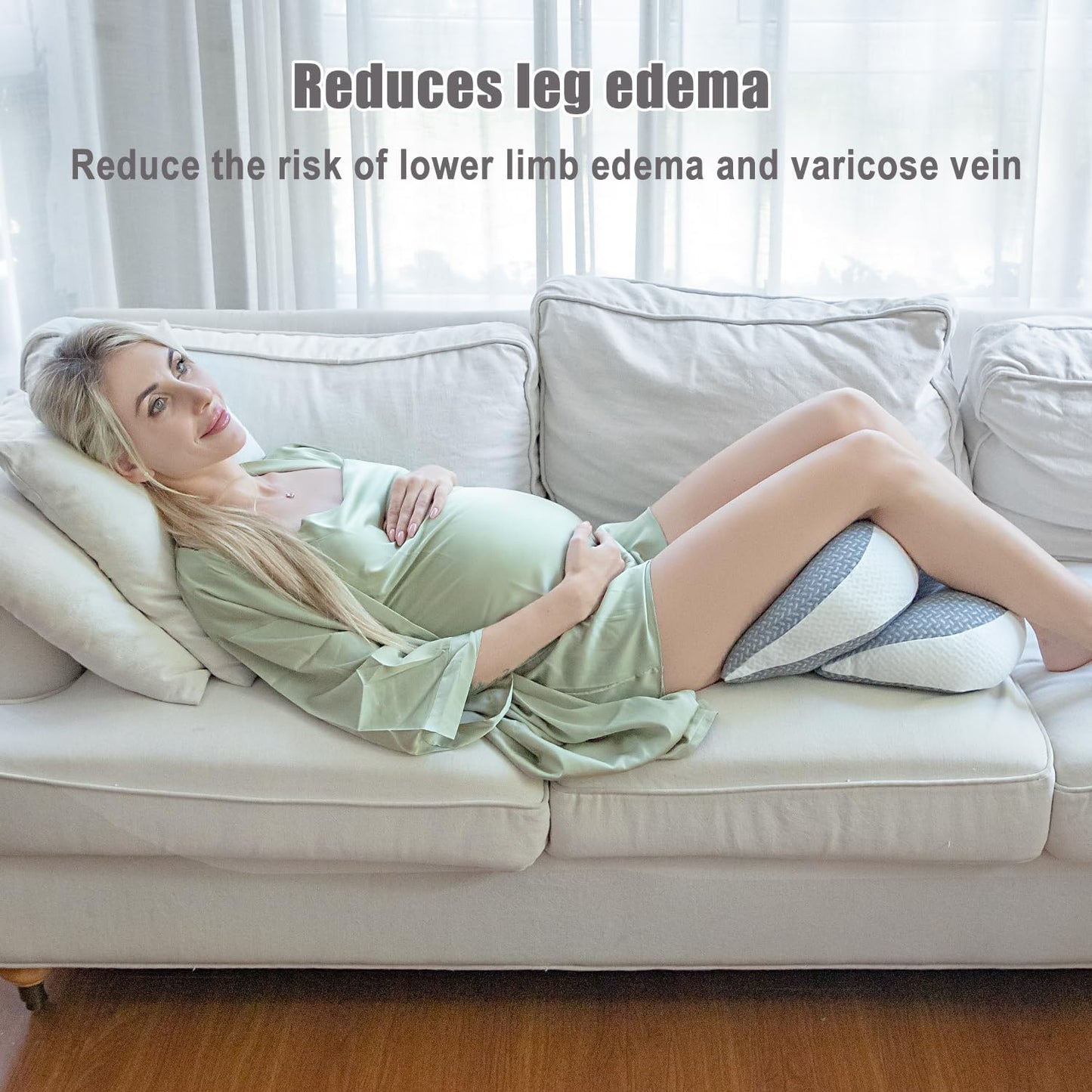 Pregnancy Pillow, Maternity Pillow for Pregnant Women, Pregnancy Pillows for Sleeping Portable, Pregnancy Wedge Pillow, Body Pillow Support for Back, Belly, Waist, Grey