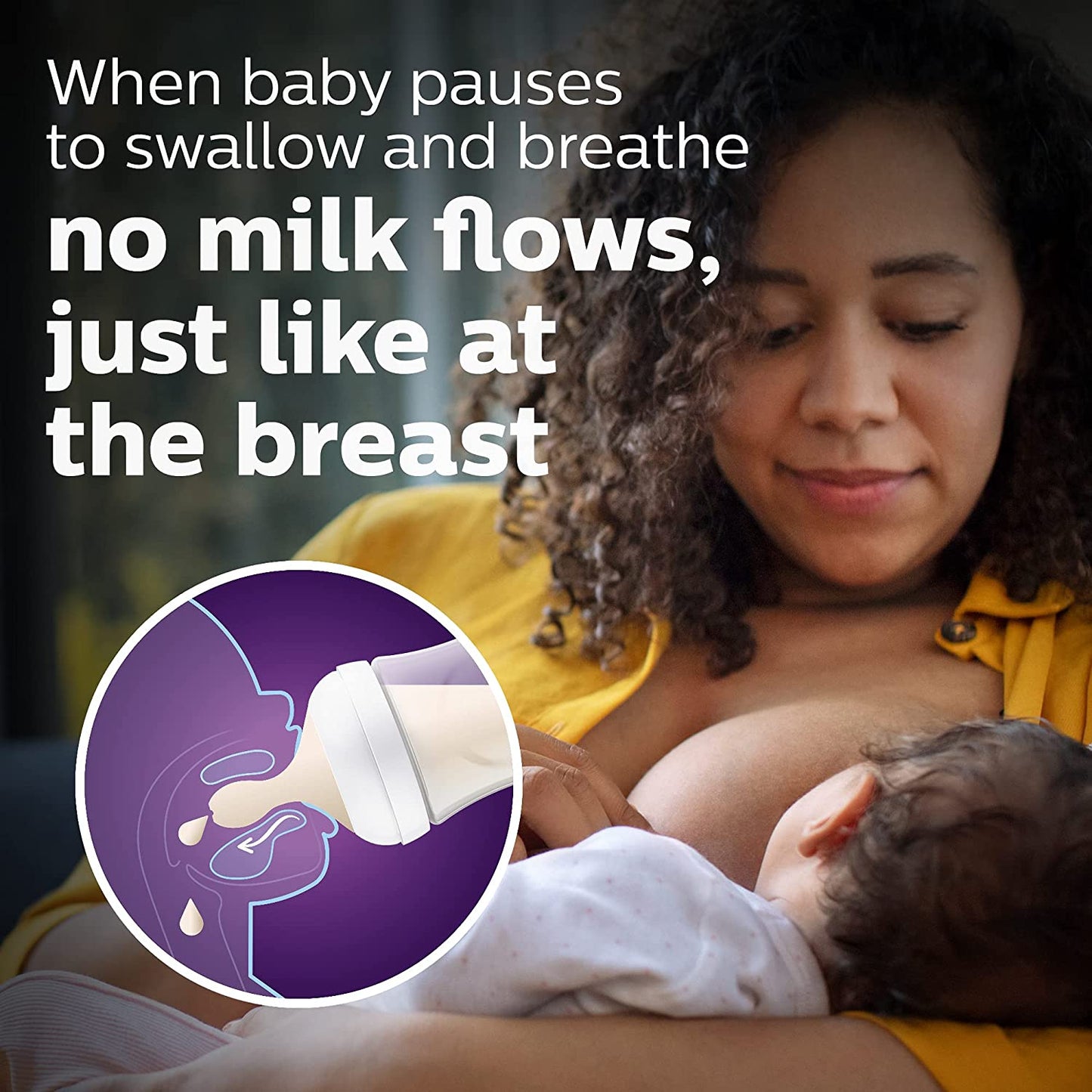 Philips Natural Baby Bottle with Natural Response Nipple, Newborn Baby Gift Set, SCD838/02