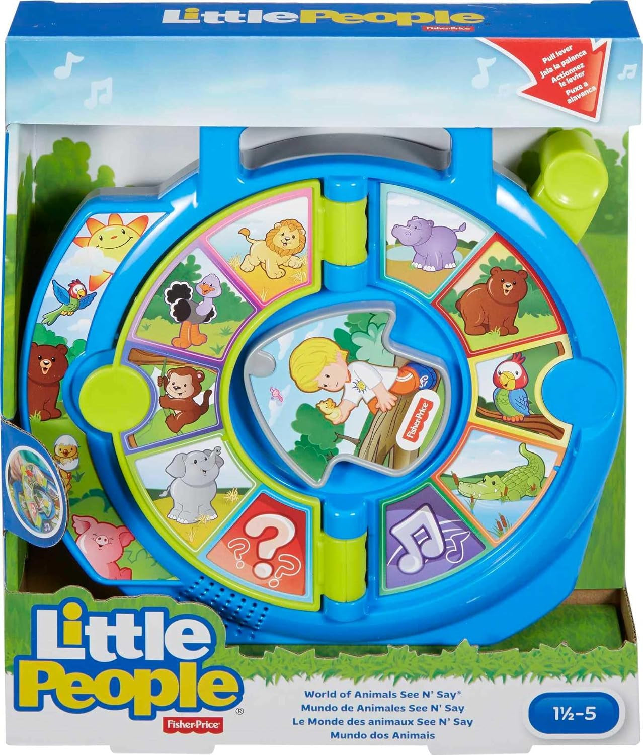 Little People Toddler Learning Toy World of Animals See ‘N Say with Music and Sounds for Ages 18+ Months