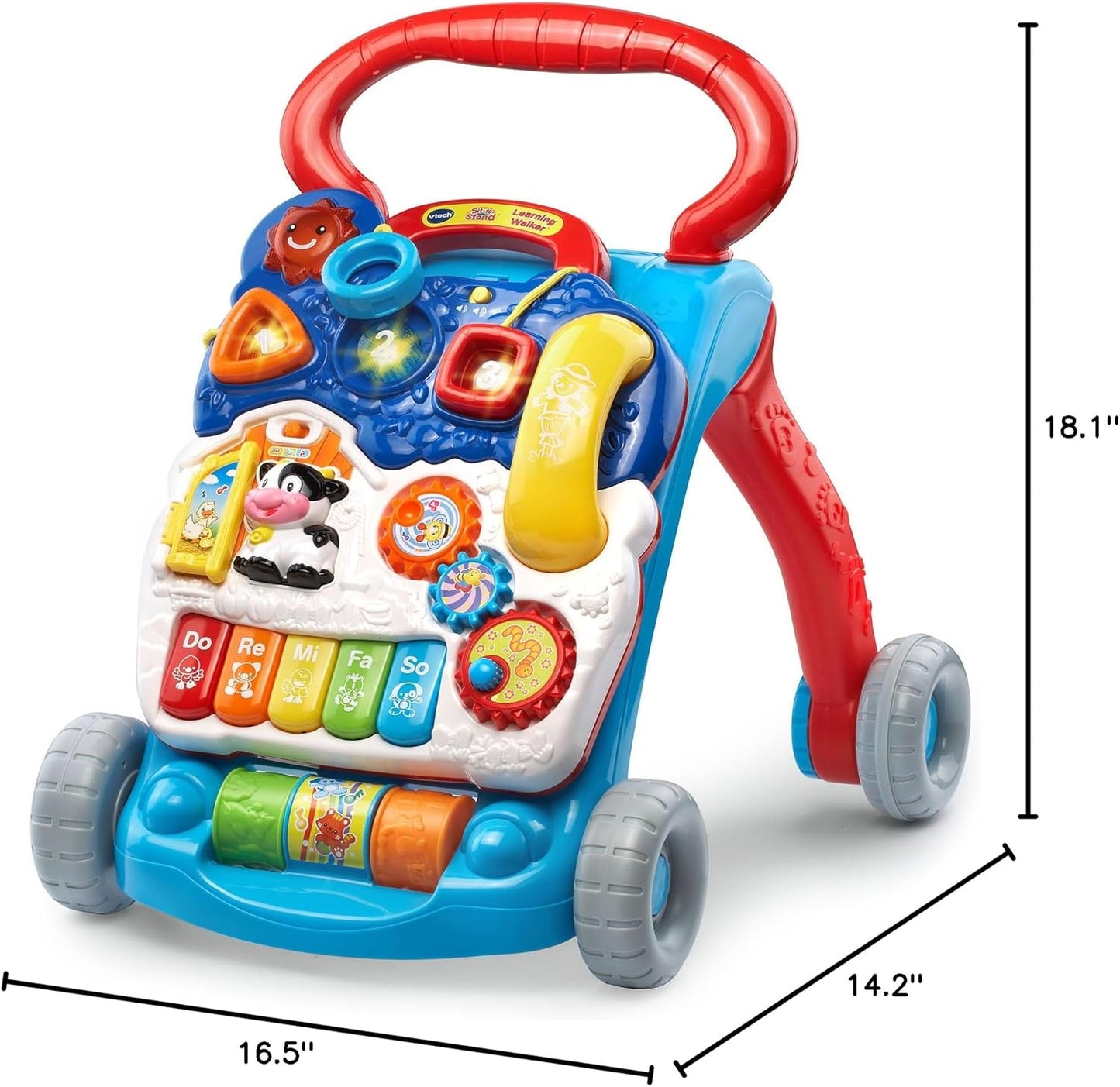 Sit-To-Stand Learning Walker (Frustration Free Packaging), Blue