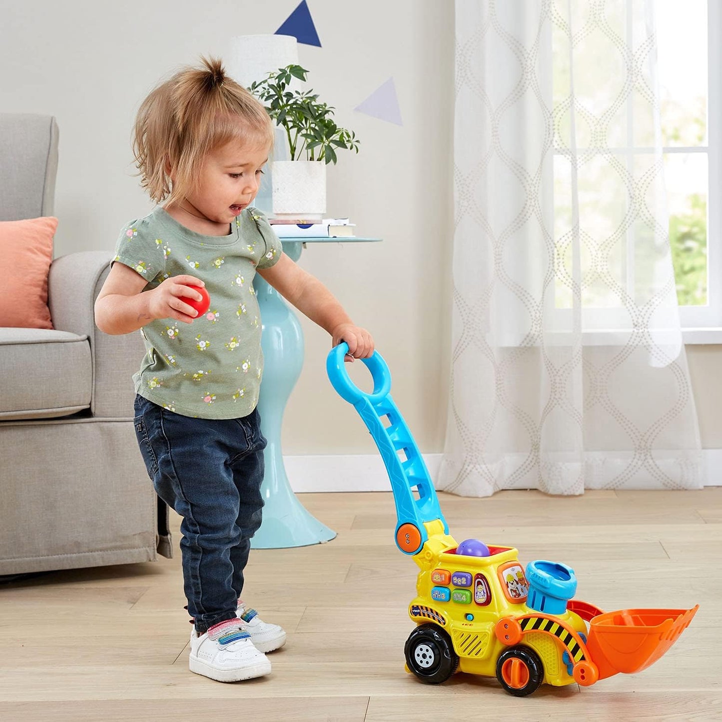 Pop-A-Balls Push & Pop Bulldozer