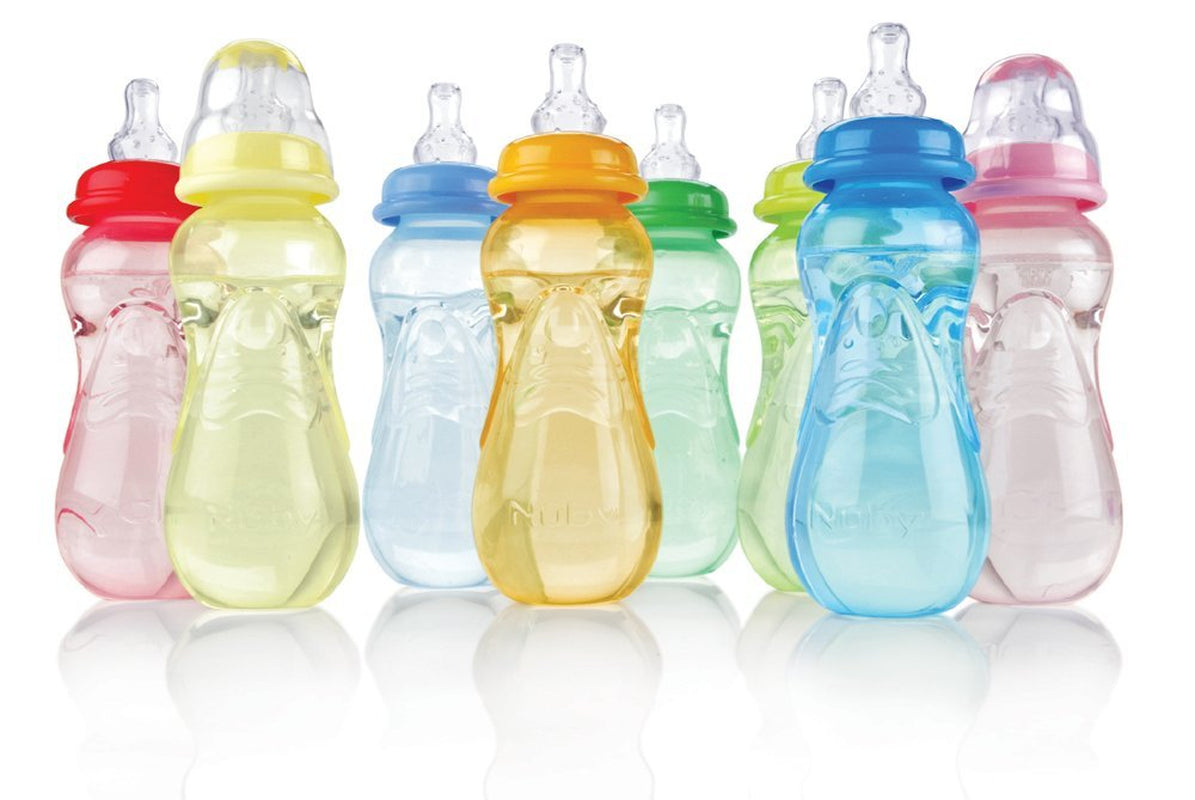 Non-Drip Standard Neck Bottles, 10 Ounce, Colors May Vary, 3 Count (Pack of 1)