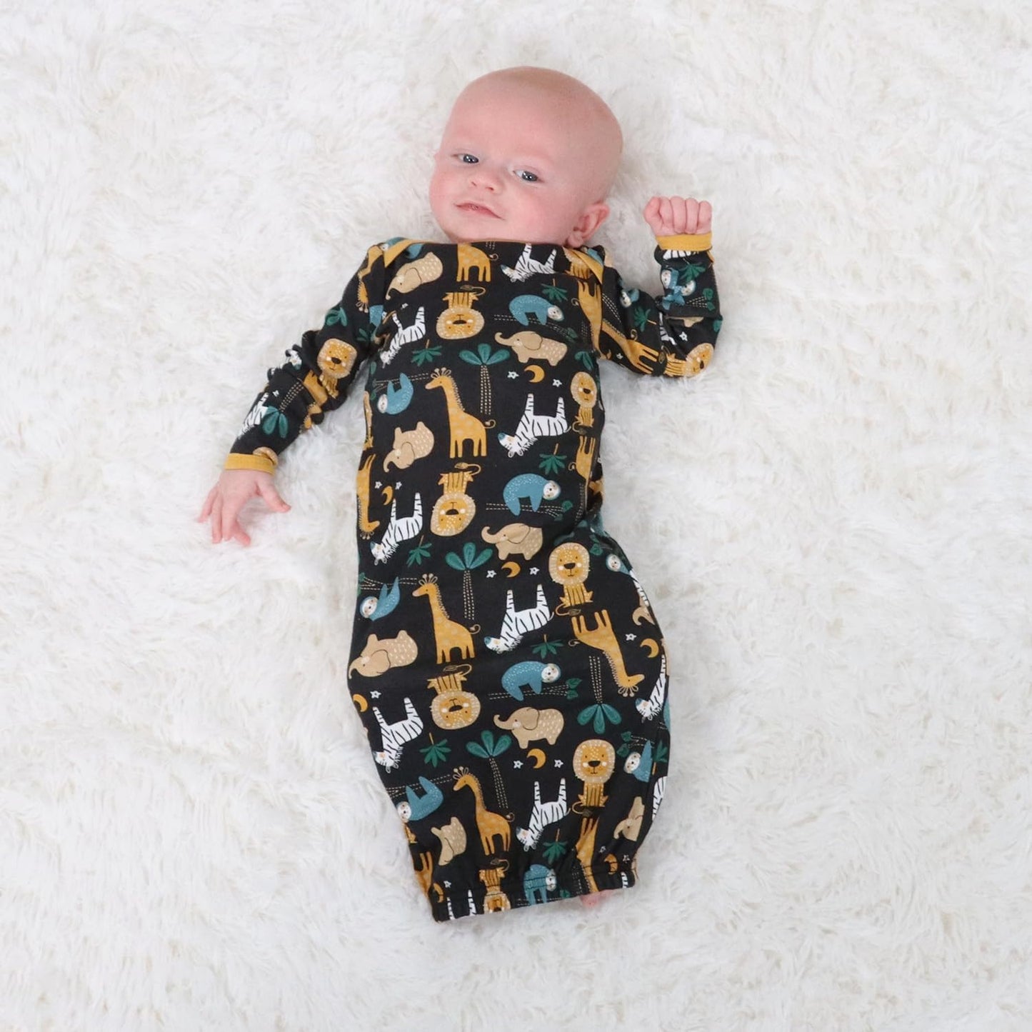 Baby Layette Gift Set for Baby Boys - 16 Piece Boy Baby Clothes Newborn to 9 Months - King of the Jungle