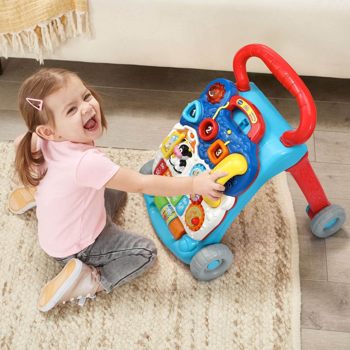 Sit-To-Stand Learning Walker (Frustration Free Packaging), Blue