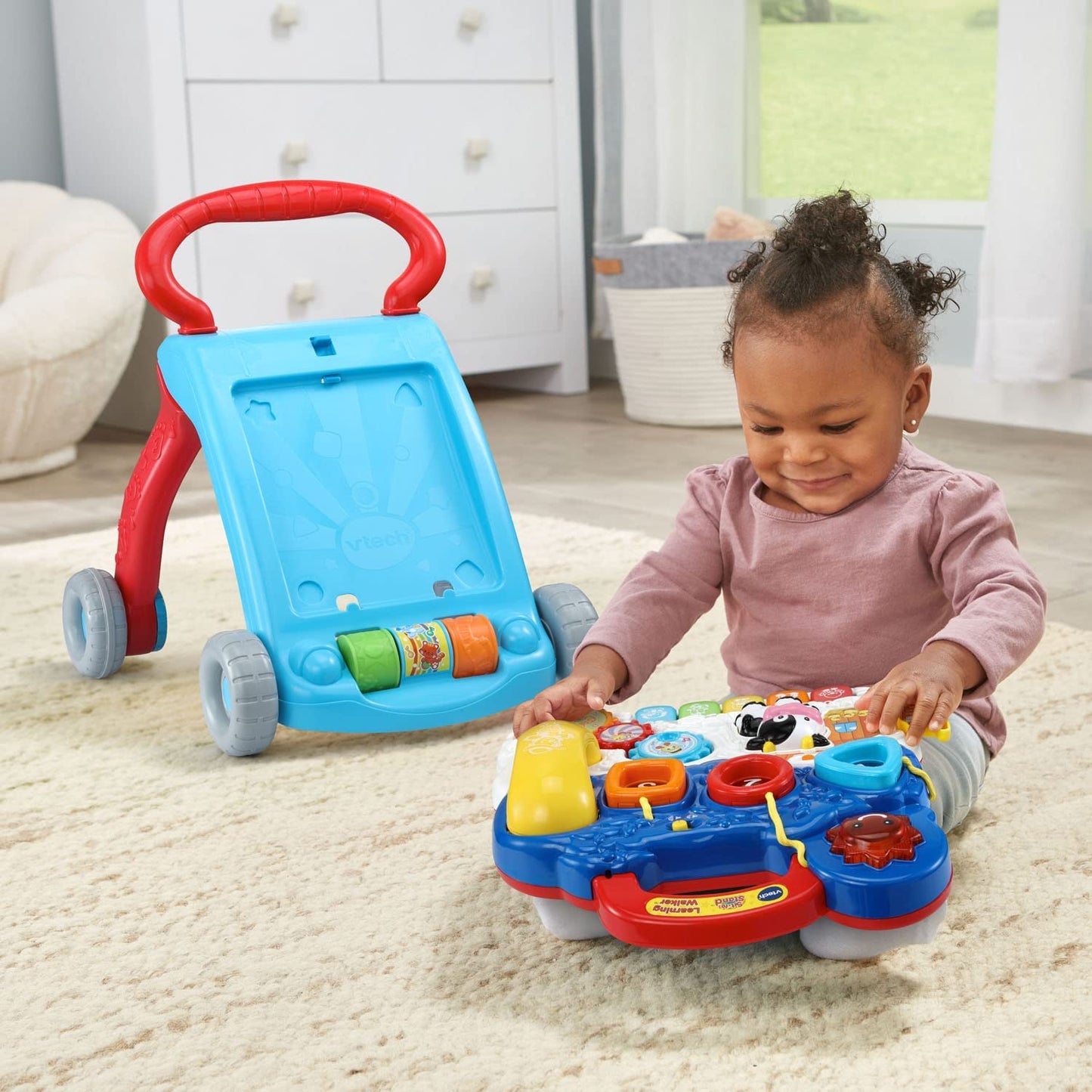 Sit-To-Stand Learning Walker (Frustration Free Packaging), Blue
