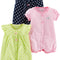 Baby-Girls 3-Pack Snap-Up Rompers