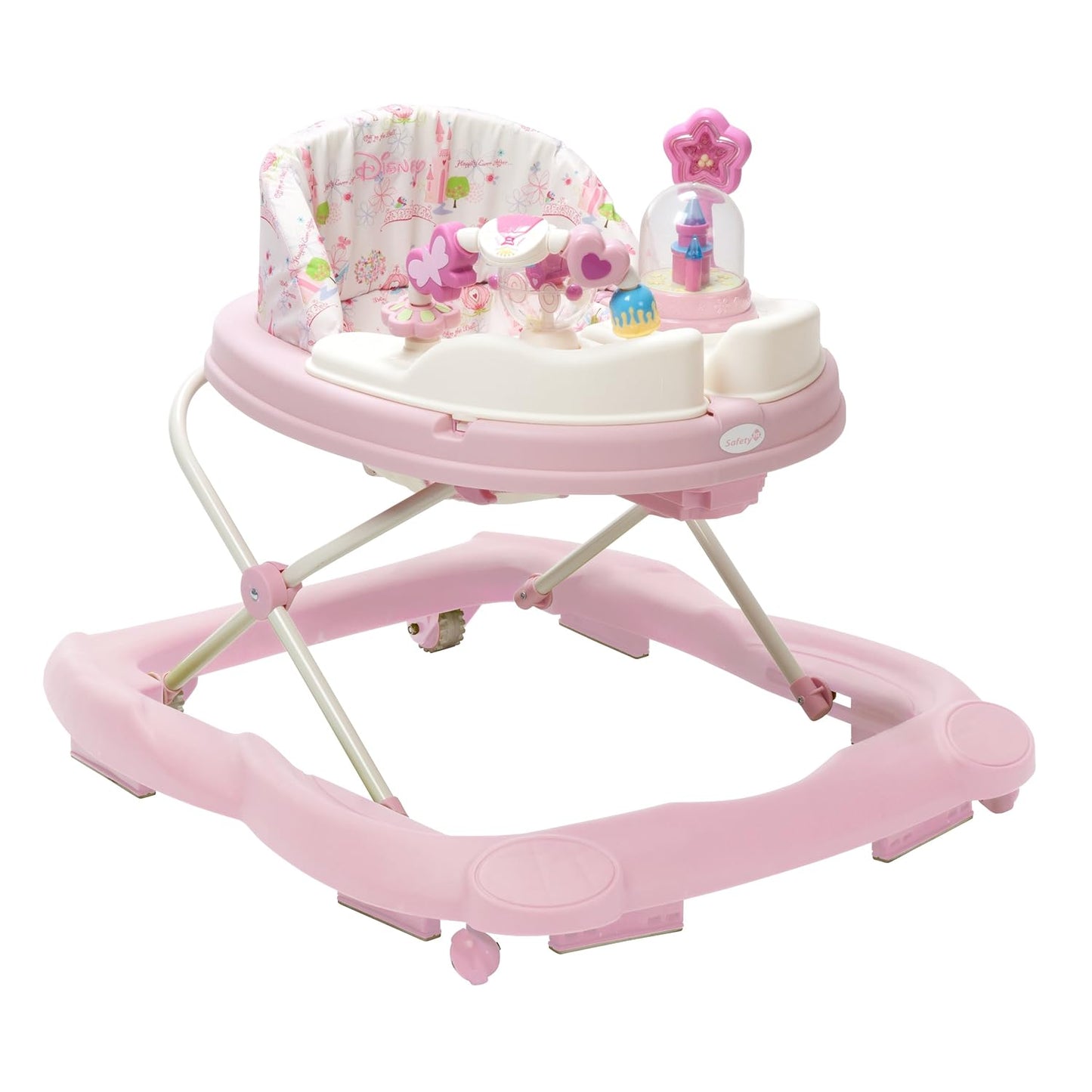 Baby Walker with Wheels, Pink Baby Walkers and Activity Center for Infants