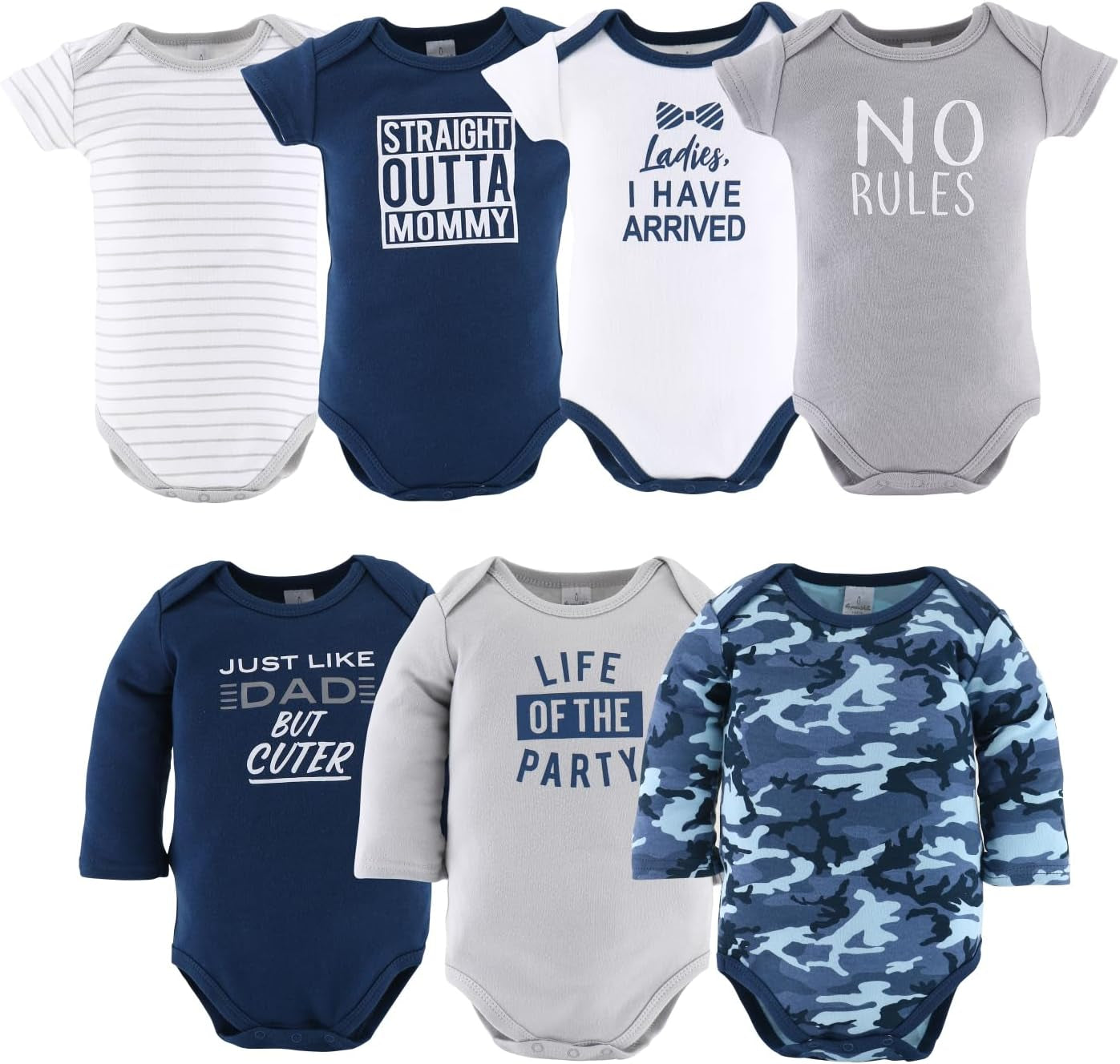 Baby Layette Gift Set for Baby Boys - 23 Piece New Born Baby Boy Gift Set, Baby Clothes & Newborn Essentials Must Haves - Newborn Baby Boy Clothes 0-3 Months - Blue Camo