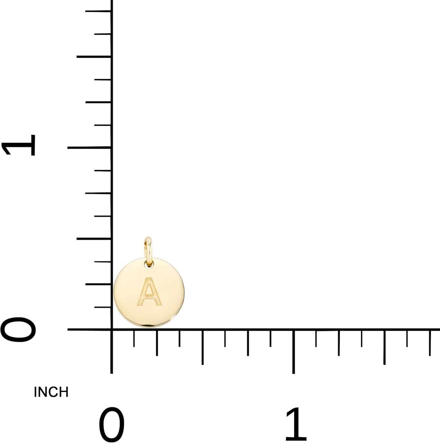 925 Sterling Silver or 18K Yellow Gold Plated Dainty round Initial Pendant Necklace for Women, Adjustable Chain 18 to 20 Inch, Letters A-Z, Made in Italy