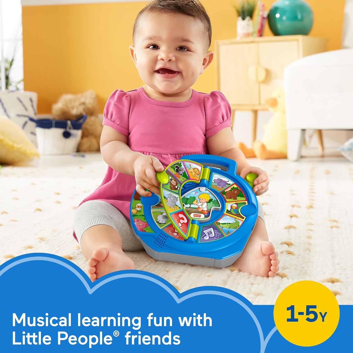 Little People Toddler Learning Toy World of Animals See ‘N Say with Music and Sounds for Ages 18+ Months