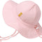 Baby Girl Sun Hat with UPF 50+ Outdoor Adjustable Toddler Beach Hat with Wide Brim Bucket Hats for Kids