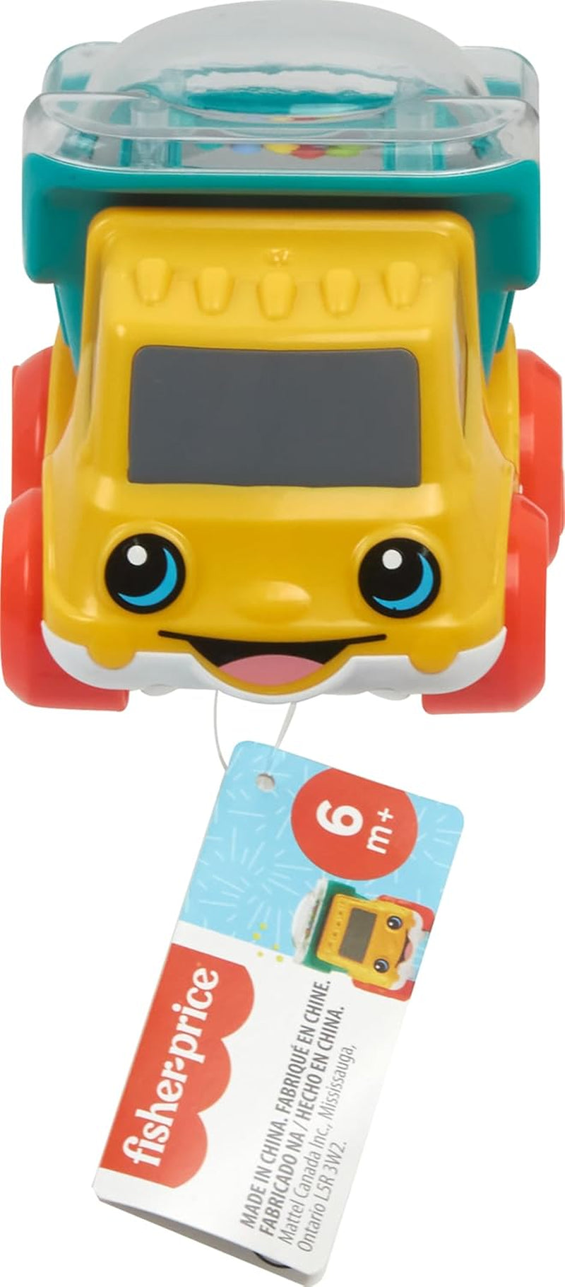 Baby Toy Poppity Pop Dump Truck Push-Along Vehicle with Fine Motor Activities for Infants Ages 6+ Months