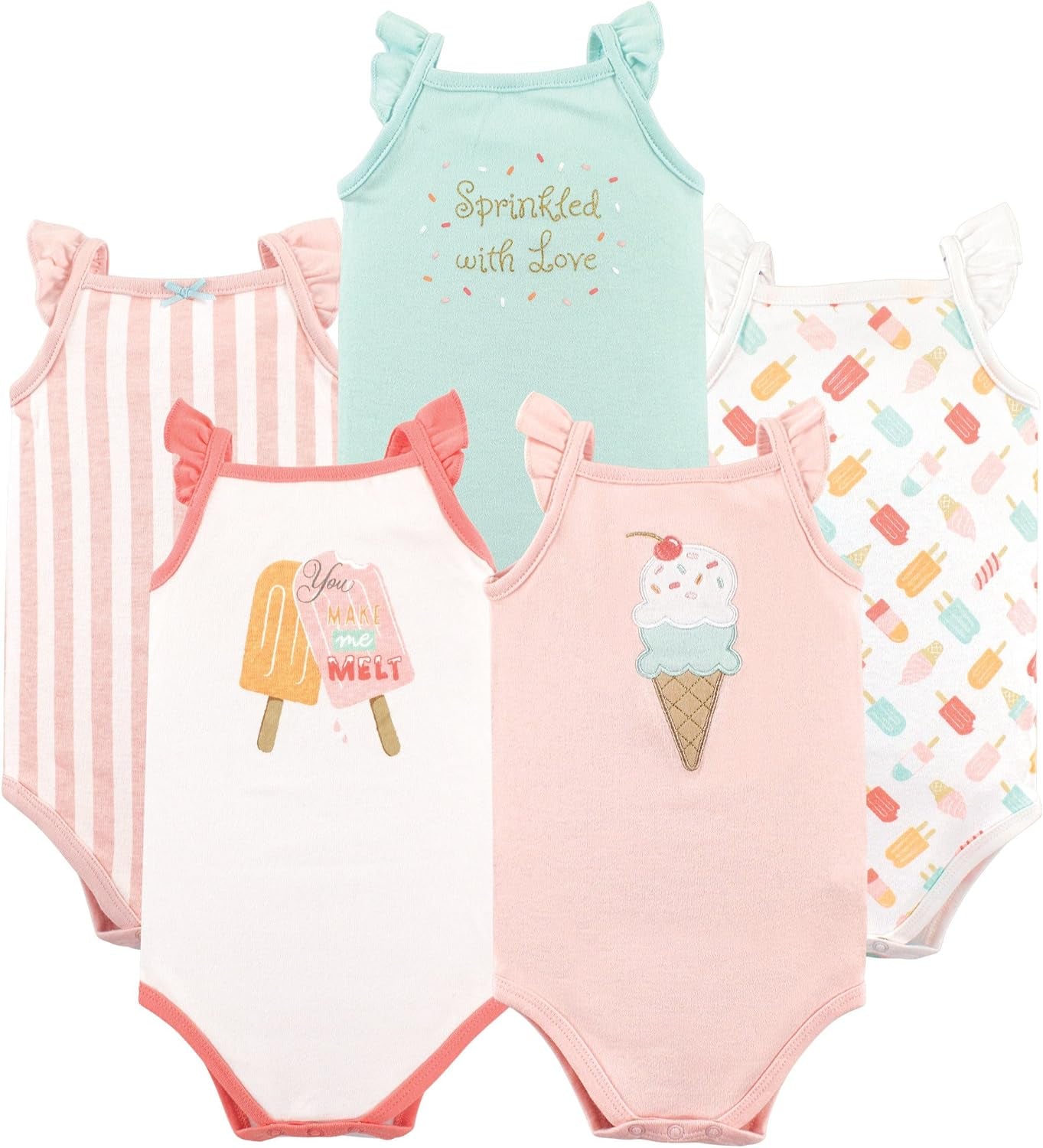Unisex Baby Cotton Sleeveless Bodysuits