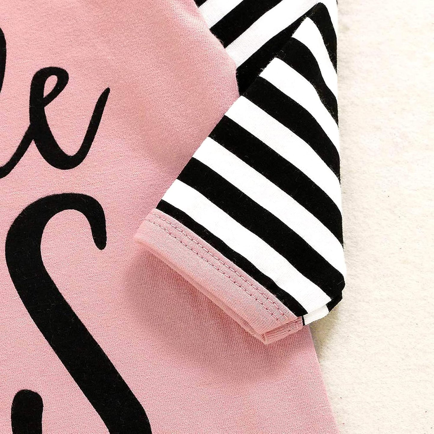 Newborn Baby Girl Little Sister Sleeper Gown Stripe Long Sleeve Nightgown Pajamas Gifts Stuff Essential Outfit