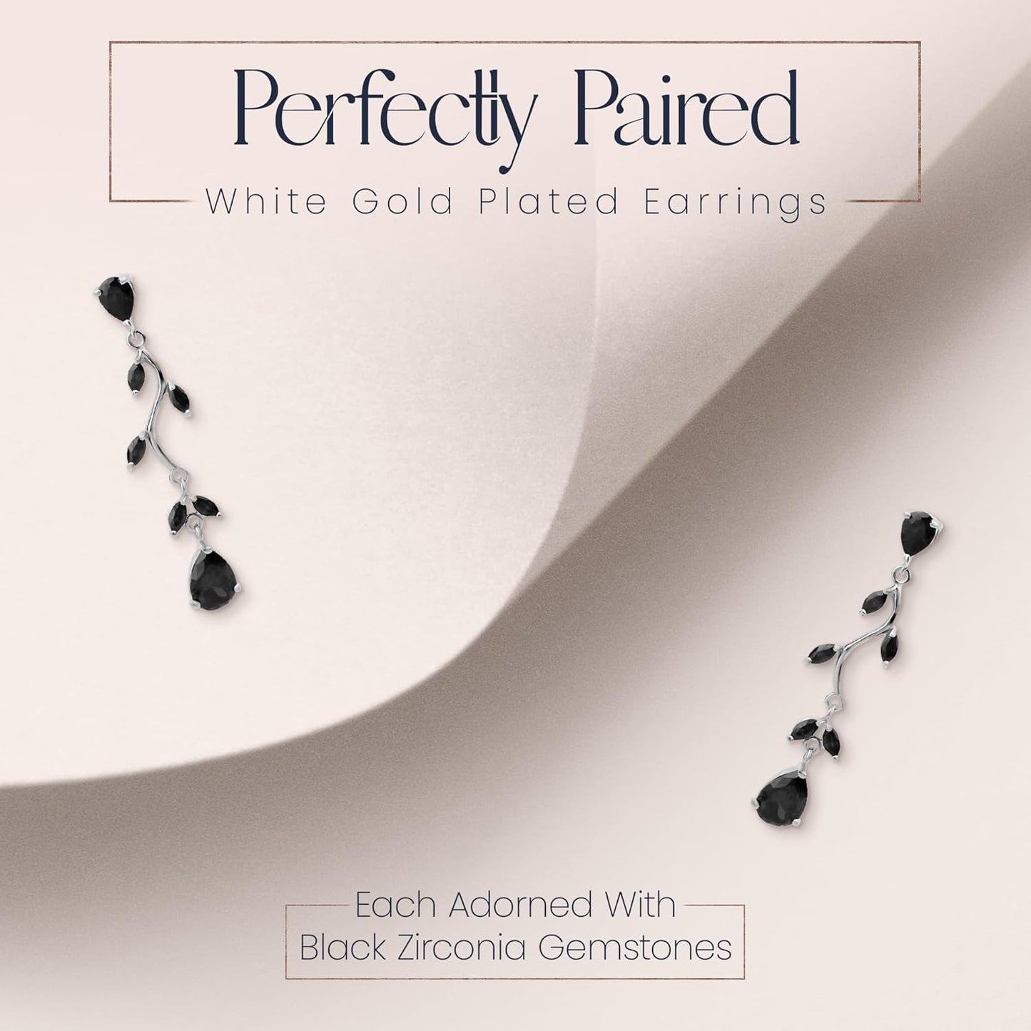 Jewelry Sets Zirconia Crystals Teardrop Necklace and Earrings Set Costume Jewelry for Women Wedding Party White Gold Plated