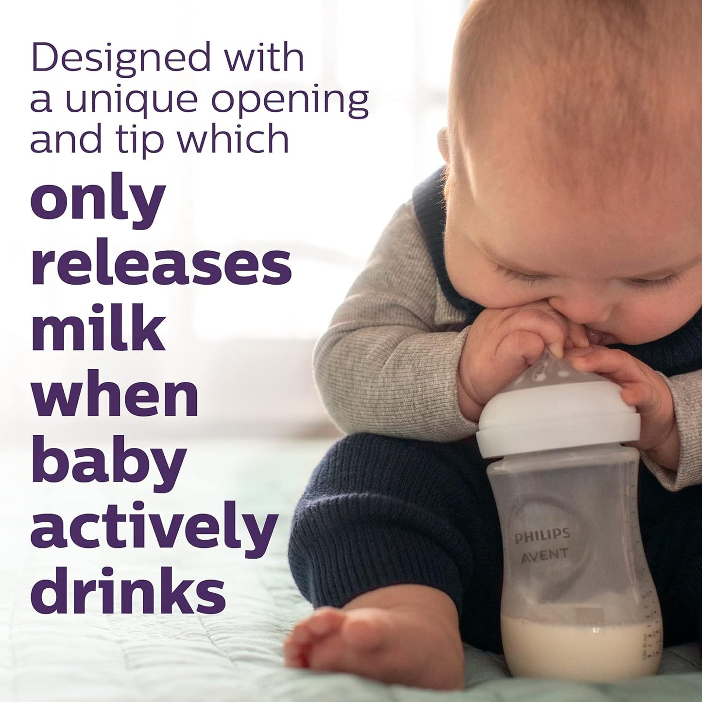 Philips Natural Baby Bottle with Natural Response Nipple, Newborn Baby Gift Set, SCD838/02