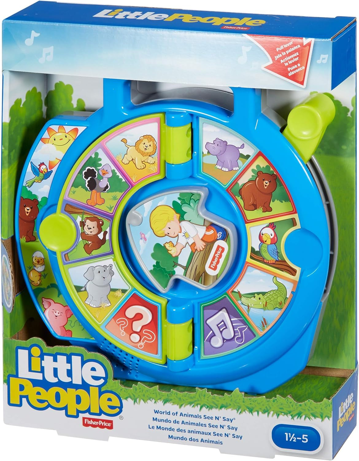 Little People Toddler Learning Toy World of Animals See ‘N Say with Music and Sounds for Ages 18+ Months