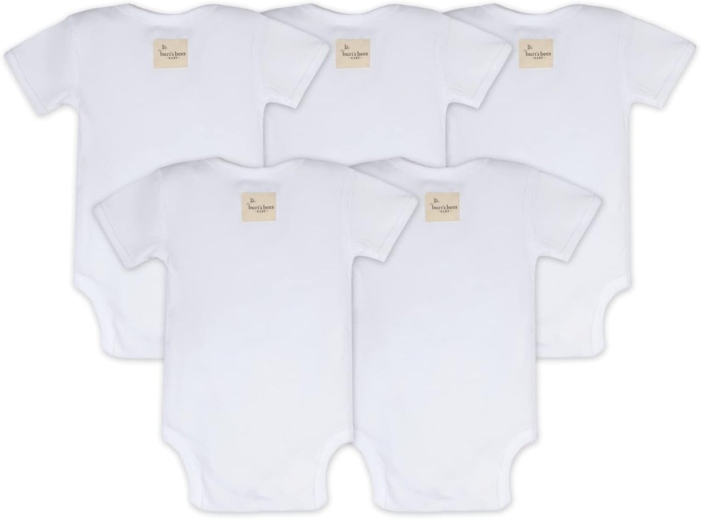 Unisex Baby Bodysuits, 5-Pack Short & Long Sleeve One-Pieces, 100% Organic Cotton Bodysuit