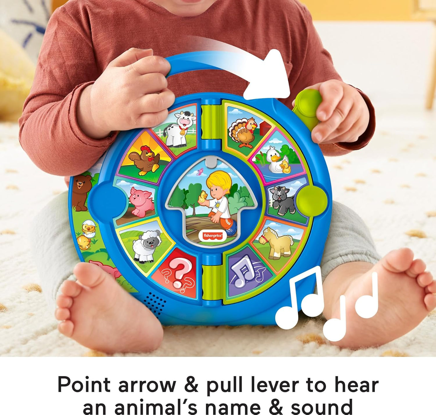 Little People Toddler Learning Toy World of Animals See ‘N Say with Music and Sounds for Ages 18+ Months