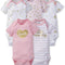 Baby Girls' 5-Pack Short Sleeve Variety Onesies Bodysuits