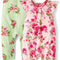 Baby-Girls and Newborn Sleeveless Pant Romper Playwear Outfit