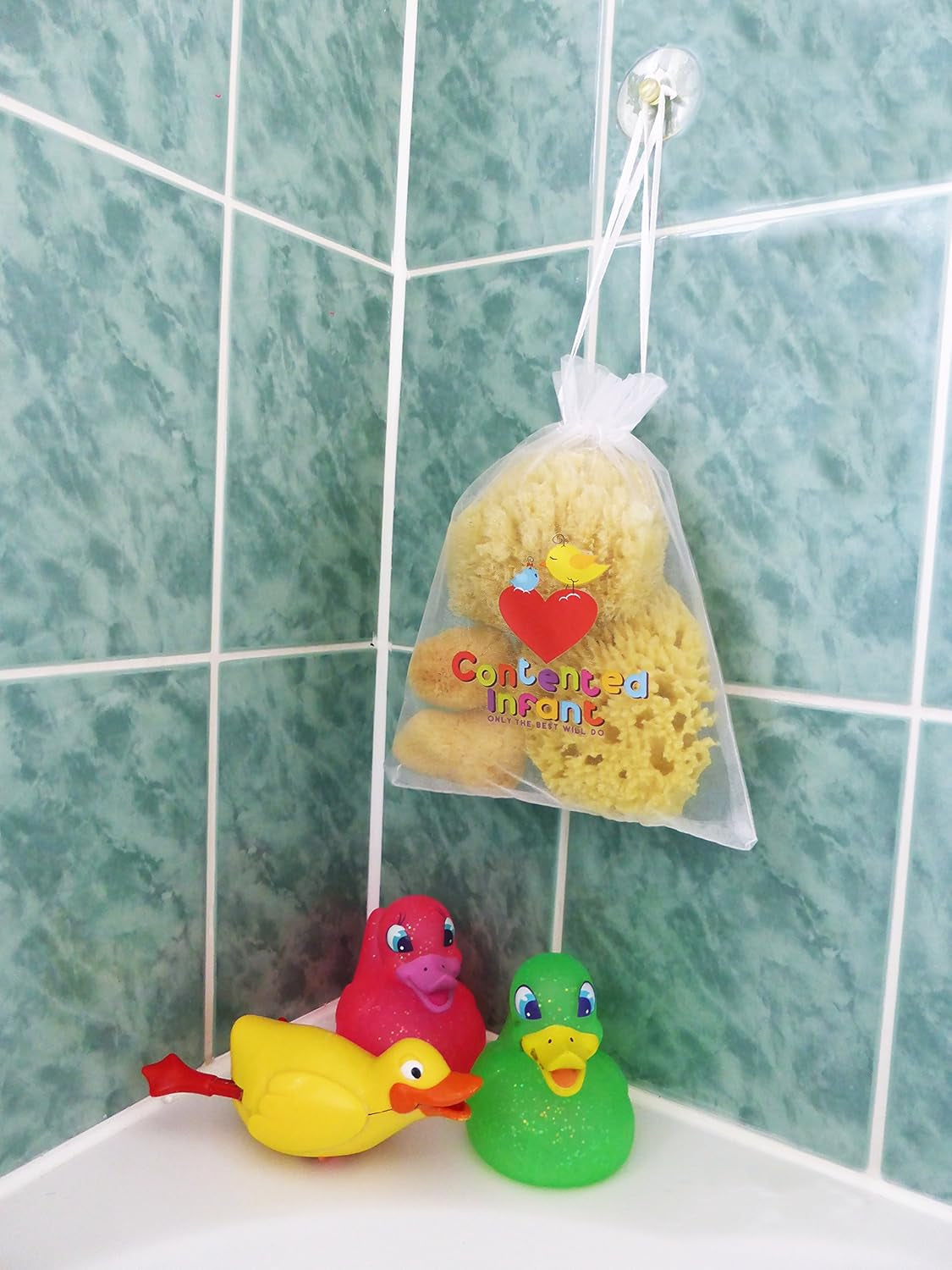 Real Sea Sponges for Babies - 6 Pk Bath Care Set, Gentle, Kind on Skin, for Bathing Washing Body Eyes, Ears Nose, Also for Newborn Toddler Kids; Baby Shower Spa Gift by ®