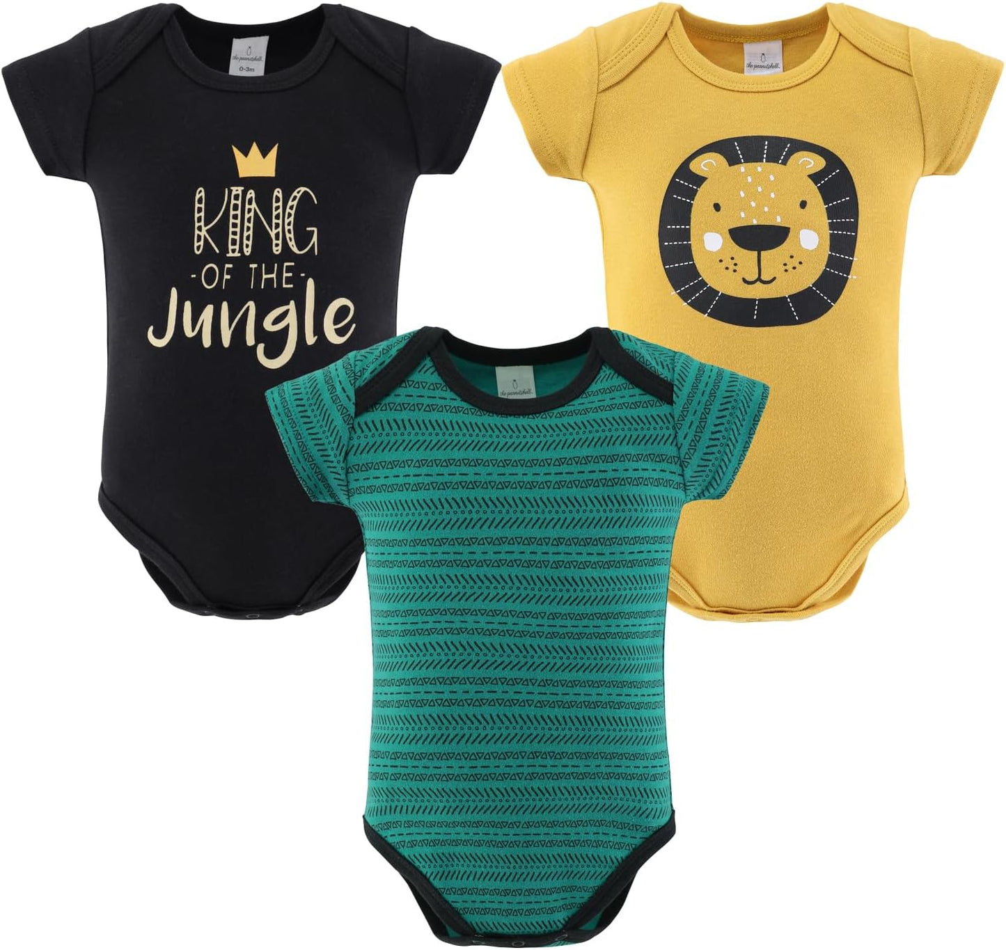 Baby Layette Gift Set for Baby Boys - 16 Piece Boy Baby Clothes Newborn to 9 Months - King of the Jungle