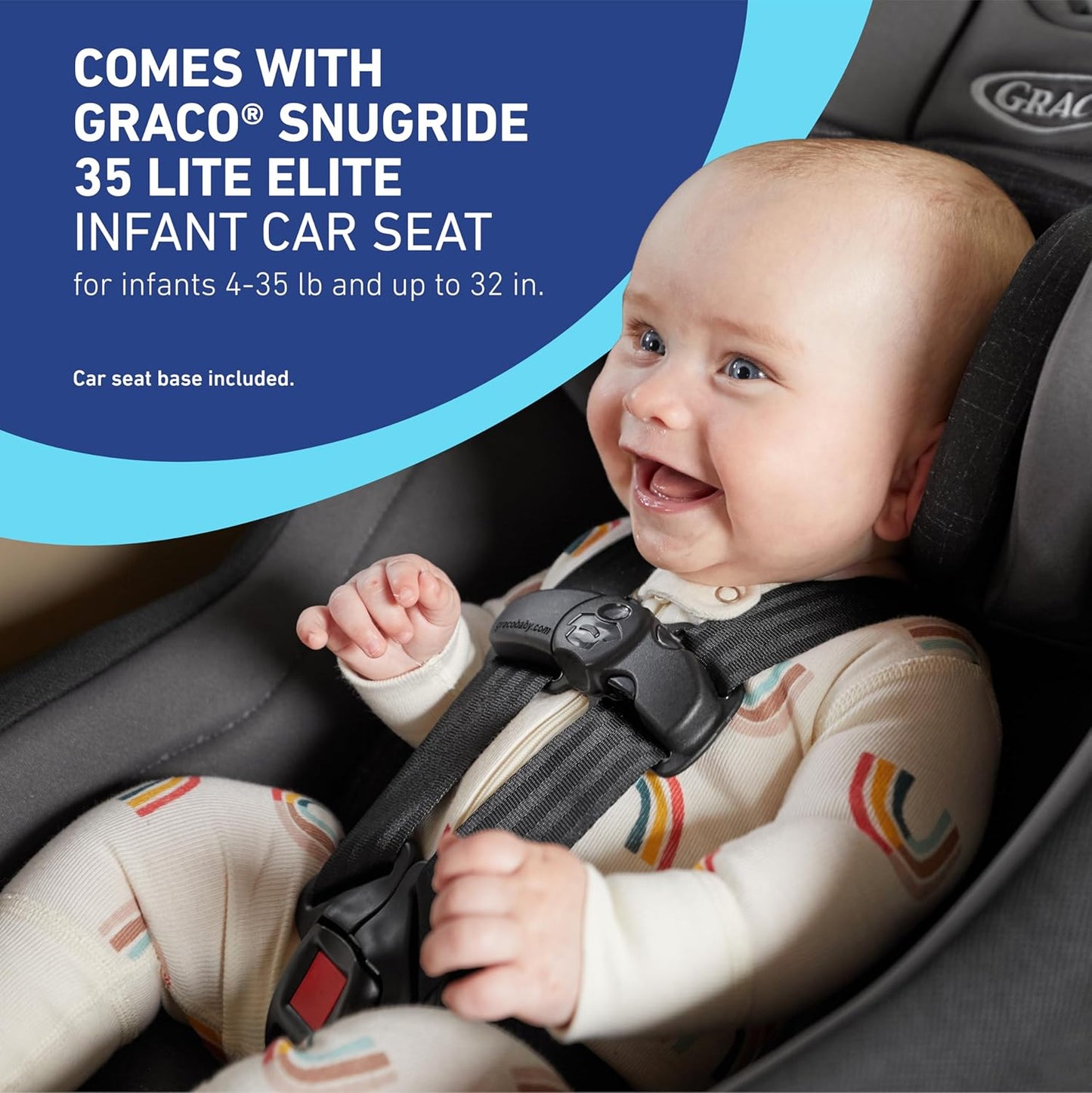 Modes Nest Travel System with Adjustable Reversible Seat, Pram Mode, Lightweight Aluminum Frame, and Snugride 35 Lite Elite Infant Car Seat, Sullivan