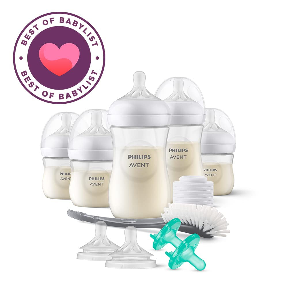Philips Natural Baby Bottle with Natural Response Nipple, Newborn Baby Gift Set, SCD838/02