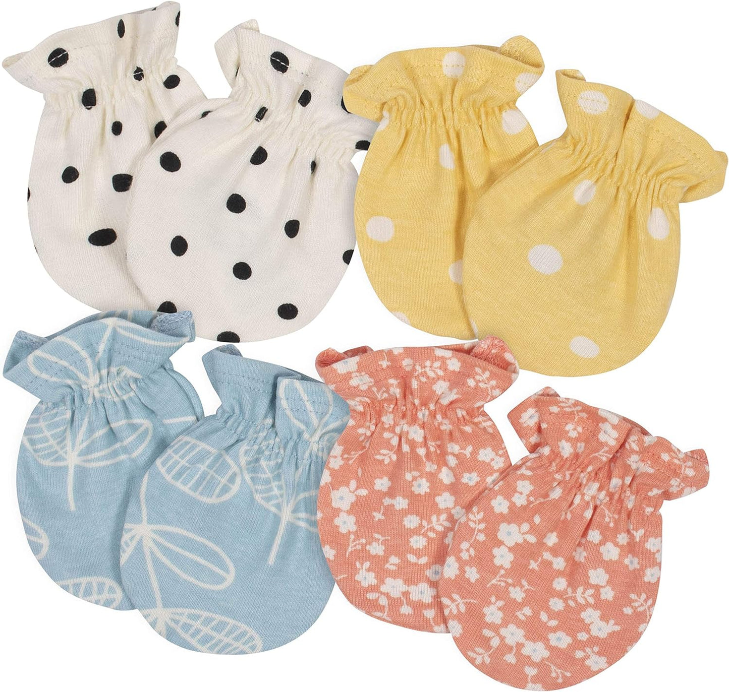 Baby Girls' 4-Pack Mittens