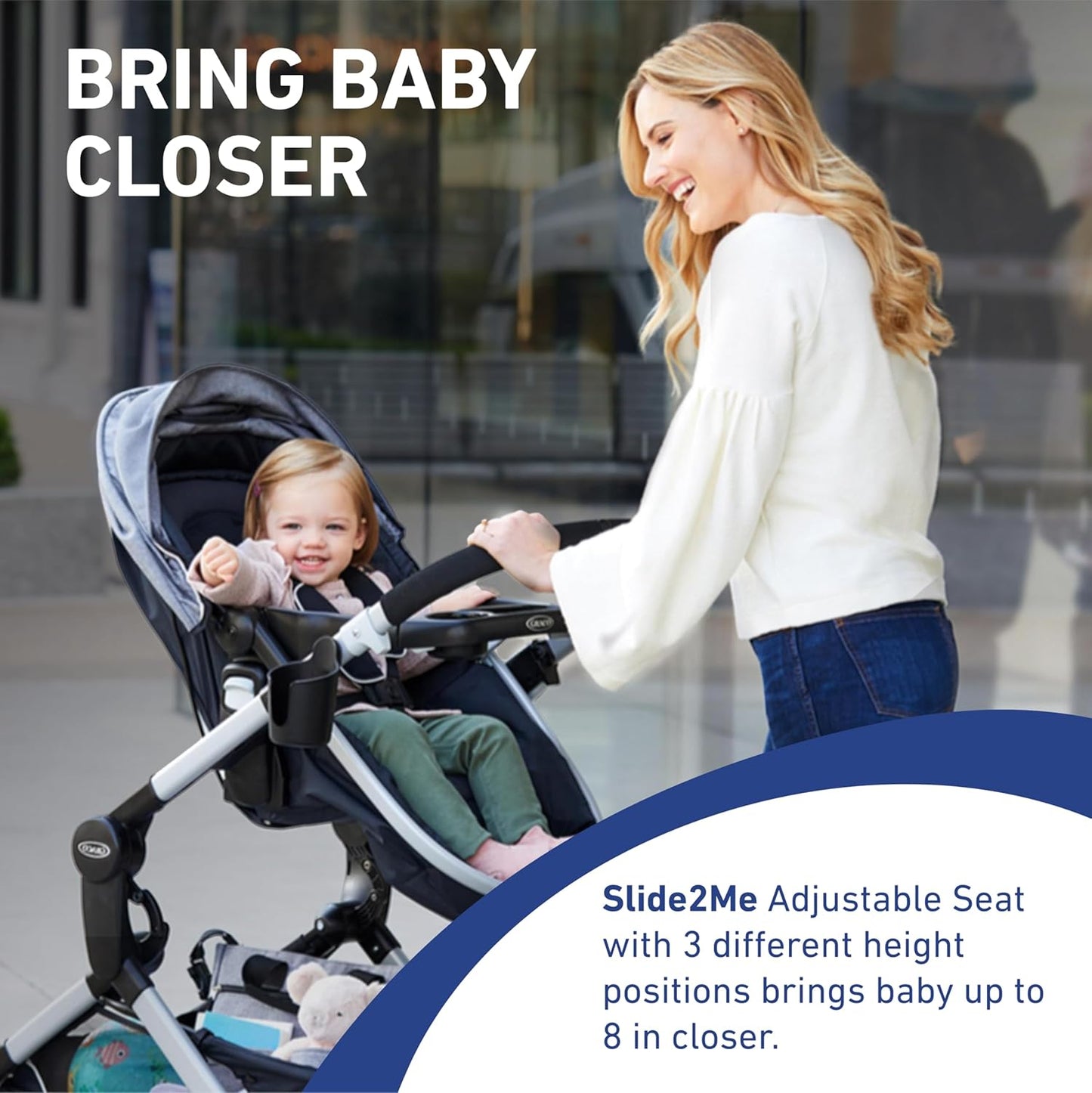 Modes Nest Travel System with Adjustable Reversible Seat, Pram Mode, Lightweight Aluminum Frame, and Snugride 35 Lite Elite Infant Car Seat, Sullivan