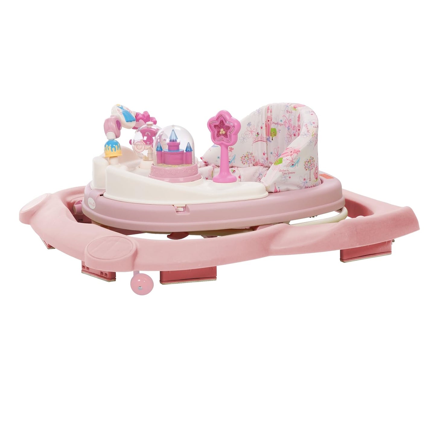 Baby Walker with Wheels, Pink Baby Walkers and Activity Center for Infants