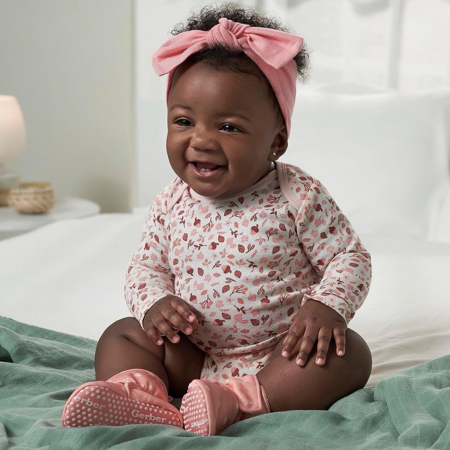 Baby Girls' 6-Pack Long-Sleeve Onesies Bodysuits