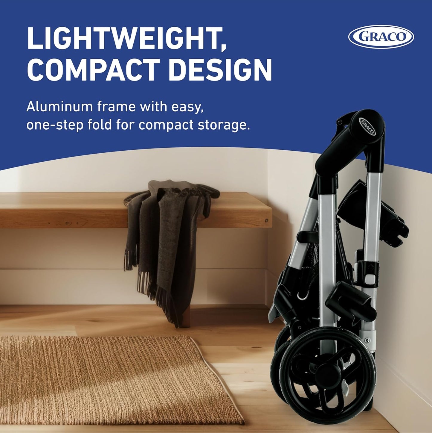 Modes Nest Travel System with Adjustable Reversible Seat, Pram Mode, Lightweight Aluminum Frame, and Snugride 35 Lite Elite Infant Car Seat, Sullivan