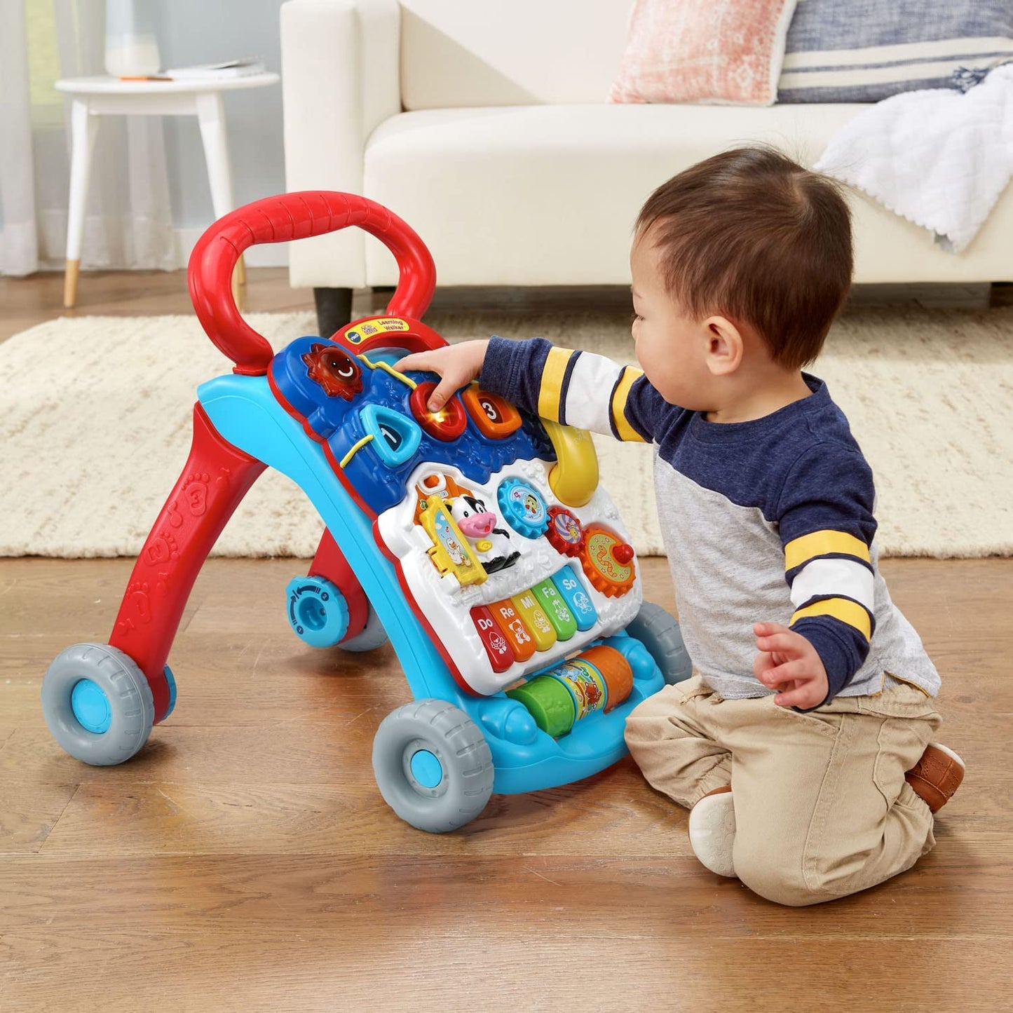 Sit-To-Stand Learning Walker (Frustration Free Packaging), Blue