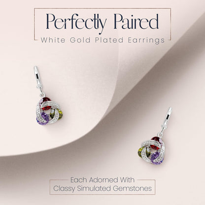 Jewelry Sets for Women Wedding Bridal Jewelry Set with Necklace and Earring for Bride Cubic Zirconia Bridesmaid Jewelry