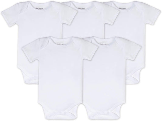 Unisex Baby Bodysuits, 5-Pack Short & Long Sleeve One-Pieces, 100% Organic Cotton Bodysuit