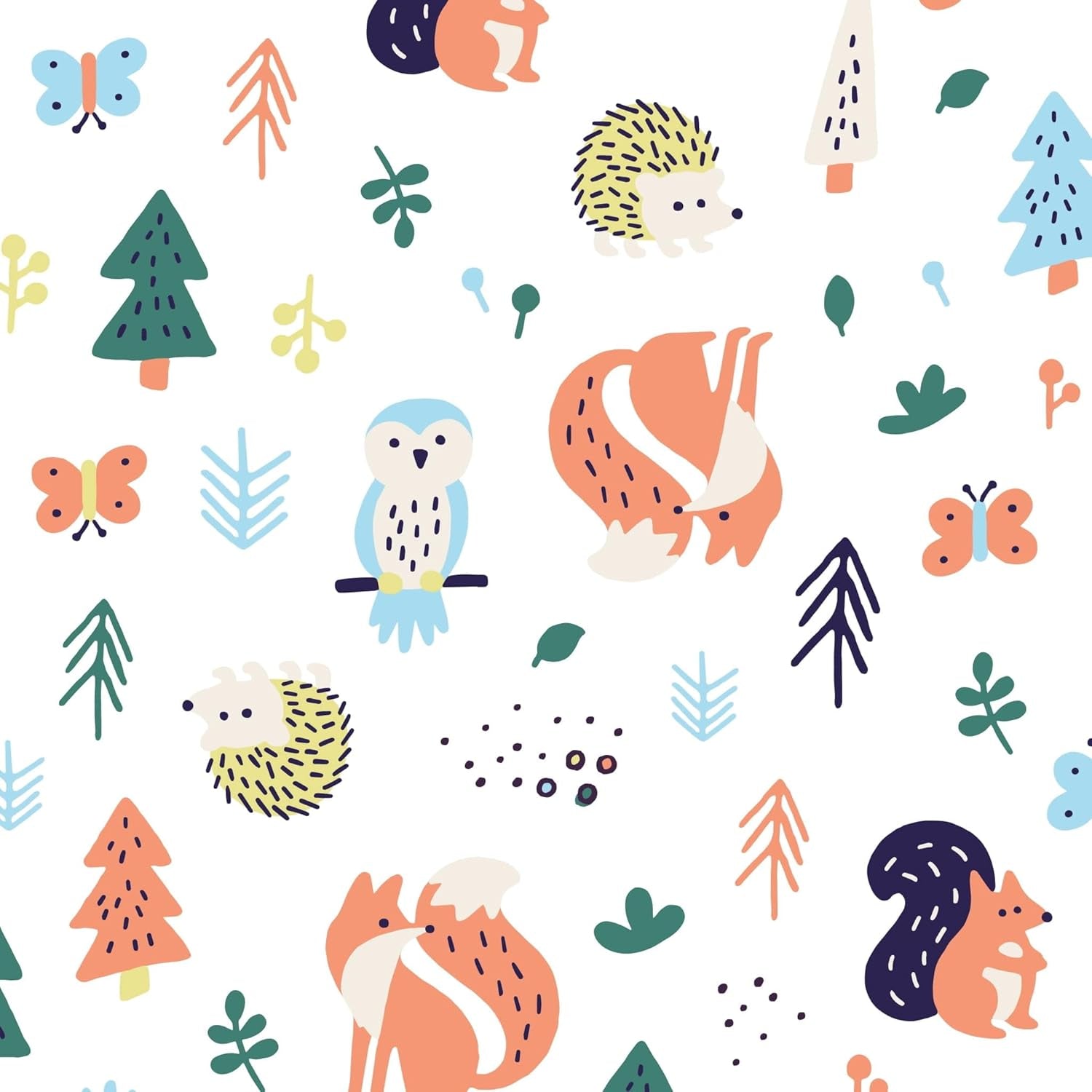 Diapers, Size 3 (14-24 Lbs), 92 Count of Premium Disposable Baby Diapers in Bolt Babes and Woodland Animals Designs, Hypoallergenic with Soft, Cloth-Like Feel