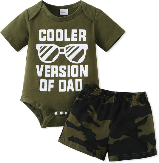 Newborn Baby Boy Clothes Letter Printed Romper Shorts Summer Infant Outfits Camo Clothing Set 0 3 6 9 12 Months