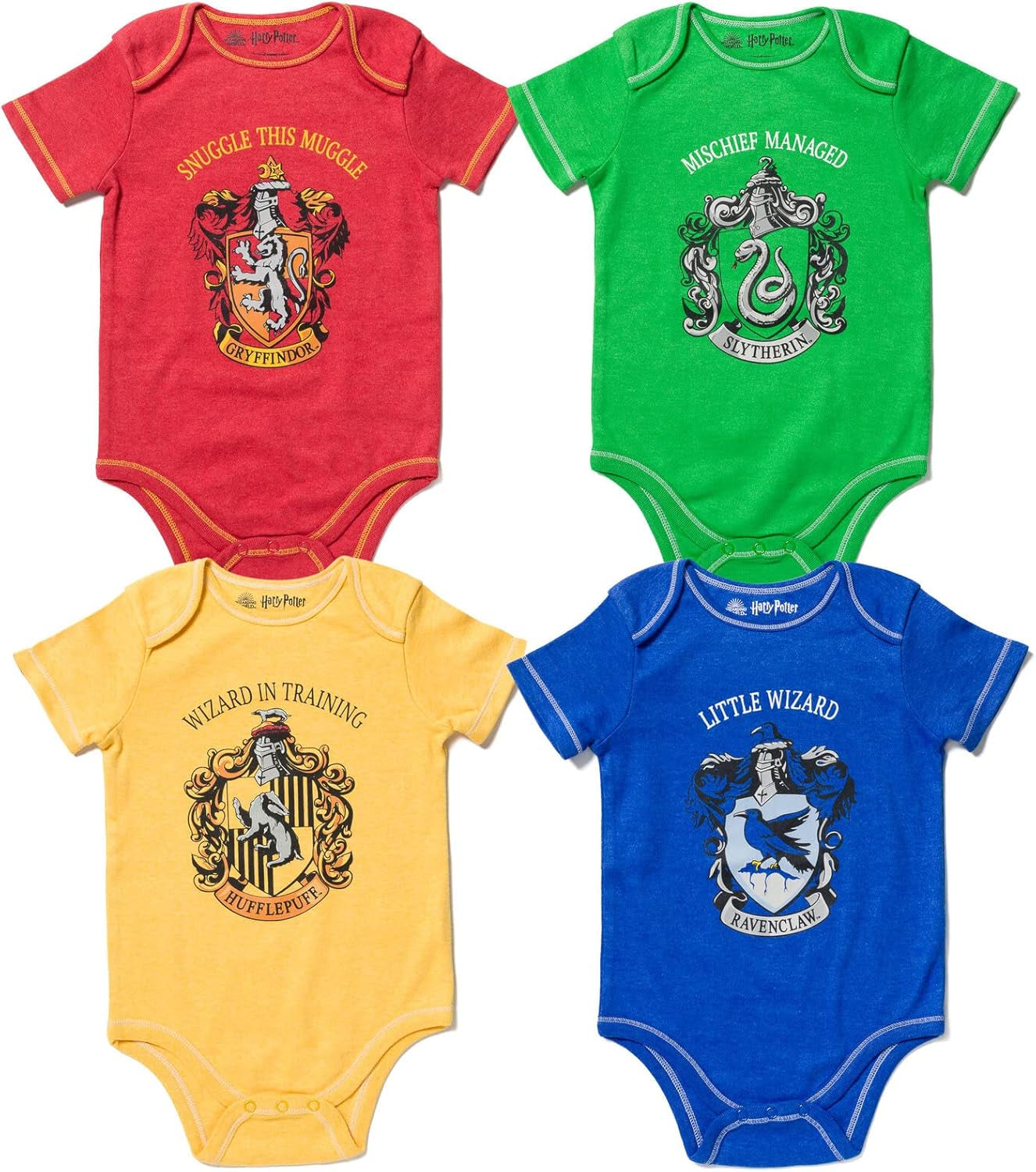 Baby 4 Pack Bodysuits Newborn to Infant