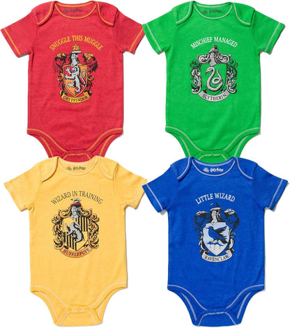Baby 4 Pack Bodysuits Newborn to Infant
