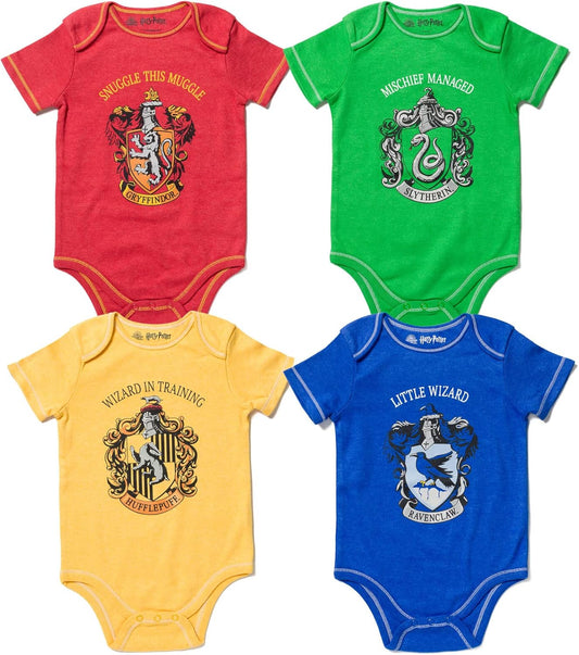 Baby 4 Pack Bodysuits Newborn to Infant