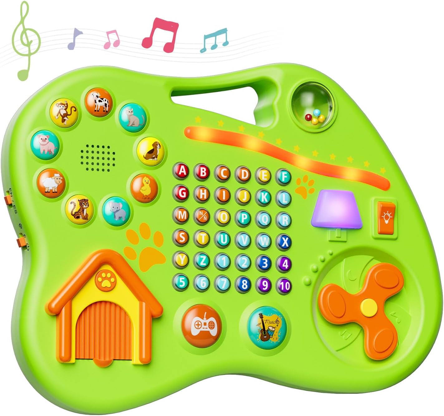9-In-1 Bilingual Educational Toy for 1 Year Old Girl Boy, Montessori Musical Toys for Toddlers 1-3, Learning Baby Toy 6-12-18 Month Age, First Christmas 1St Birthday Gifts for 1-2 Year Old