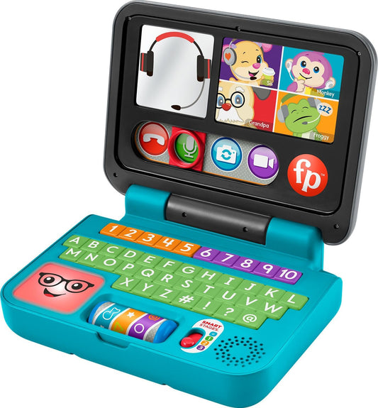 Baby & Toddler Toy Laugh & Learn Let’S Connect Laptop Pretend Computer with Smart Stages for Infants Ages 6+ Months​