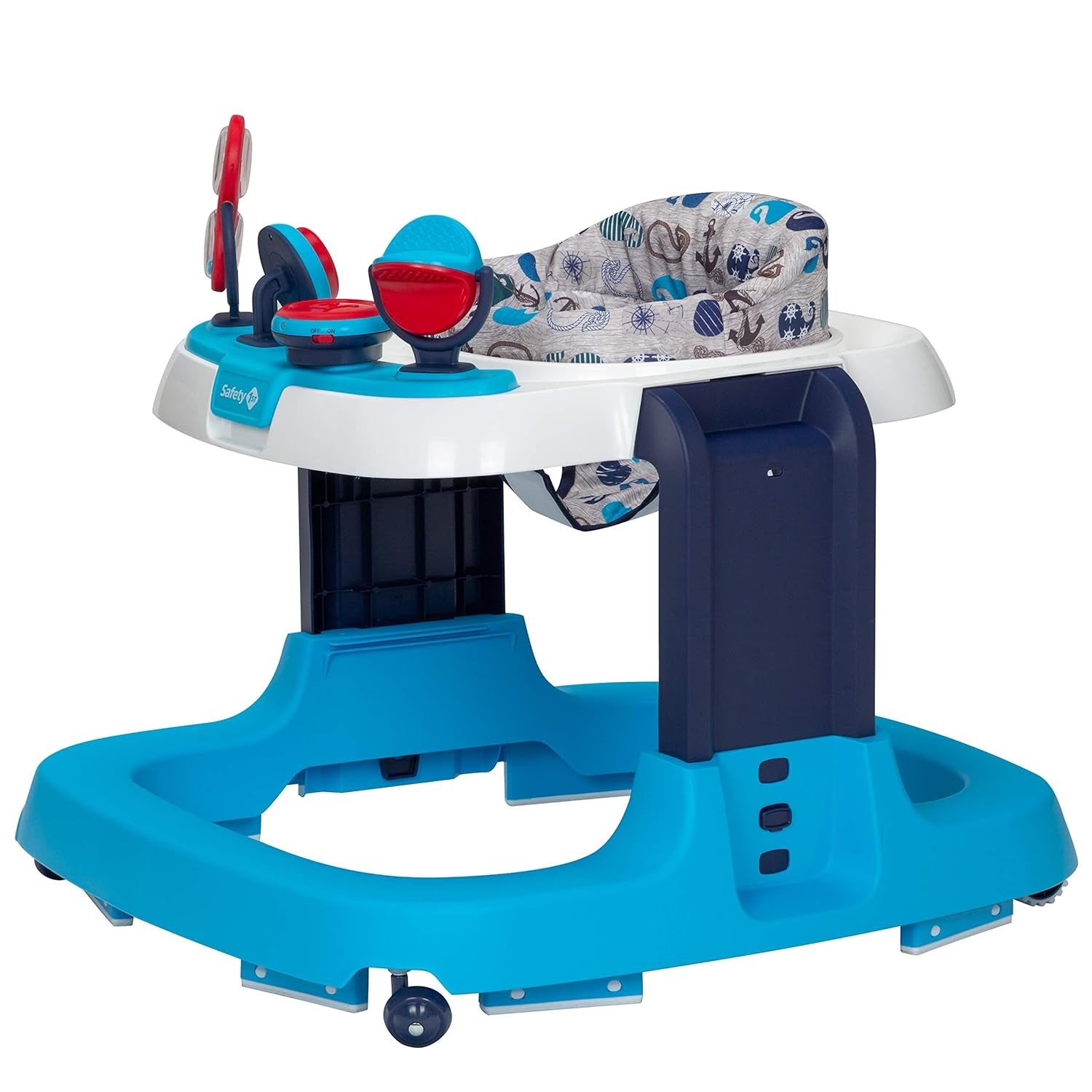 Ready, Set, Walk Dx Developmental Baby Walker with Wheels, Baby Toys, Nantucket