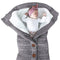 Unisex Infant Swaddle Blankets Soft Thick Fleece Knit Baby Girls Boys Stroller Wraps Baby Accessory Grey