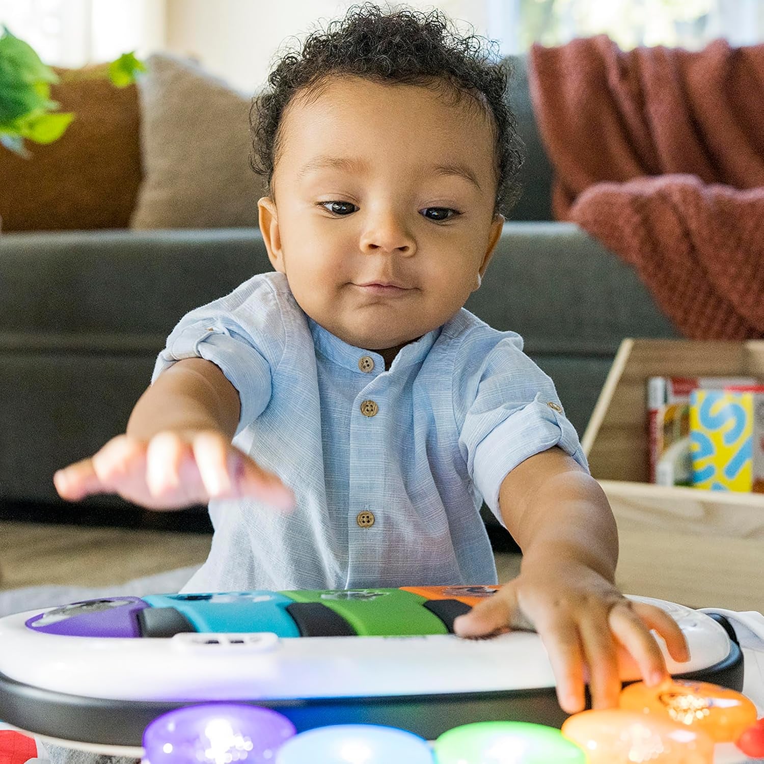 4-In-1 Kickin' Tunes Music and Language Play Gym and Piano Tummy Time Activity Mat