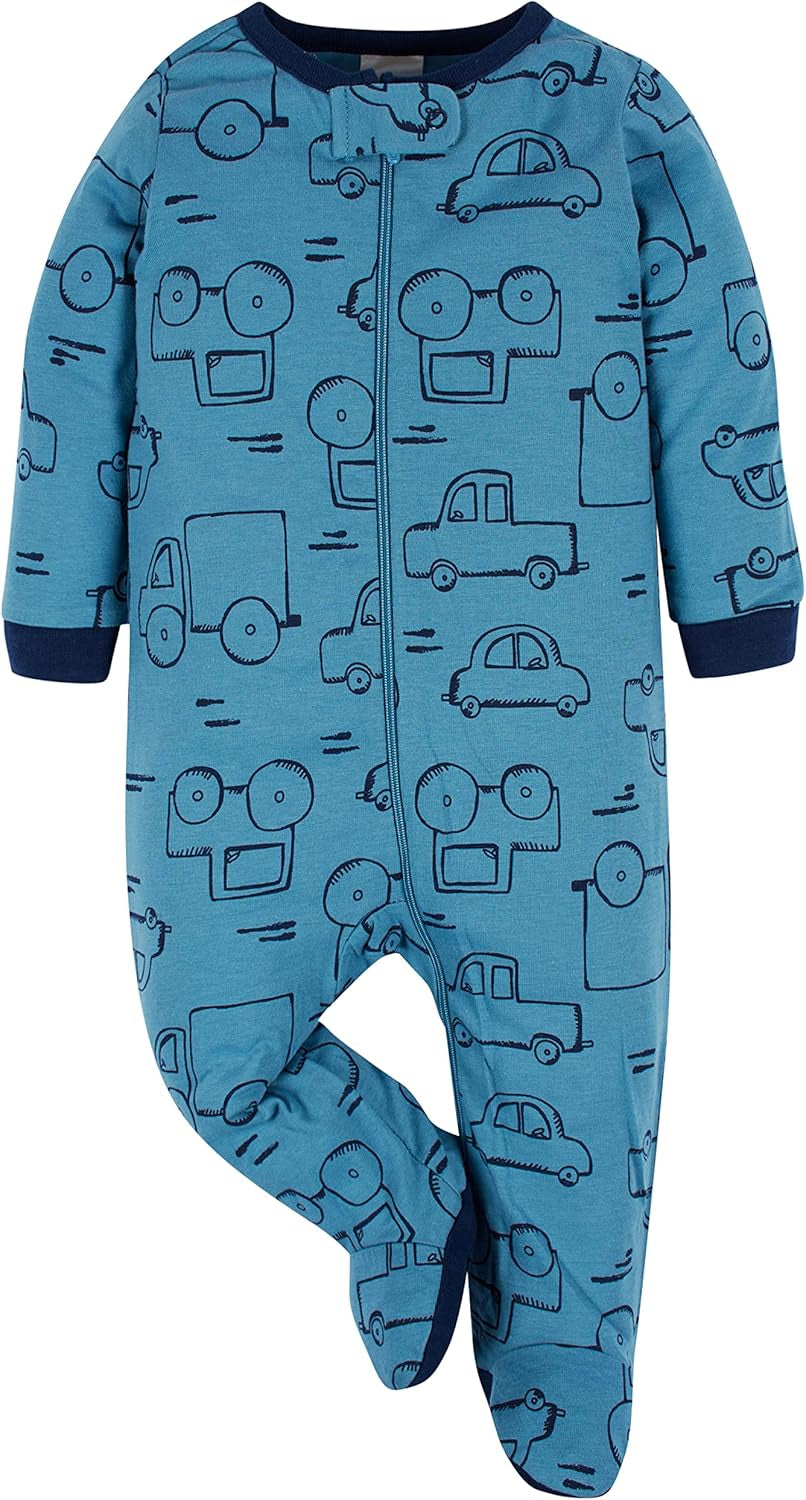 Baby Boys' 4-Pack Sleep 'N Play Footies