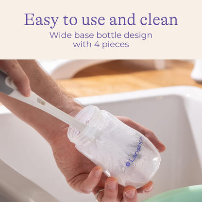 Anti-Colic Baby Bottles for Breastfeeding Babies, 8 Ounces, 3 Count, Includes 3 Medium Flow Nipples, Size M